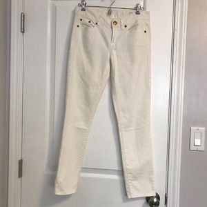 White J. Crew Toothpick Ankle Jean